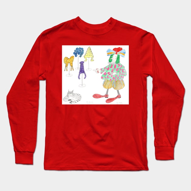 MadCatWoman Does Pantomime Cinderella Ugly Sister Long Sleeve T-Shirt by MrTiggersShop